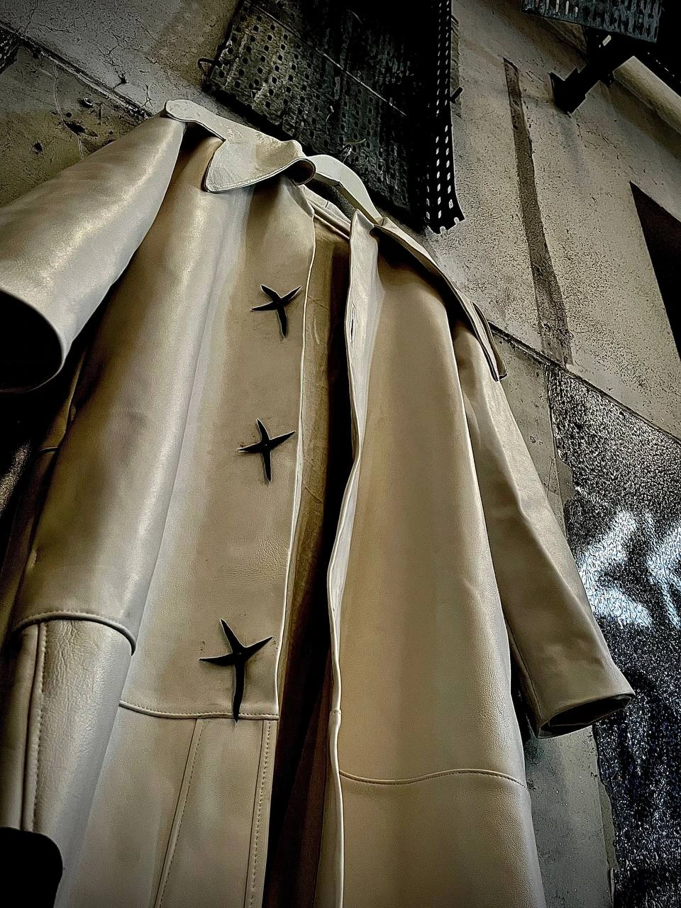 Leather Trench Coat «The Process of Becoming Samson», image 2